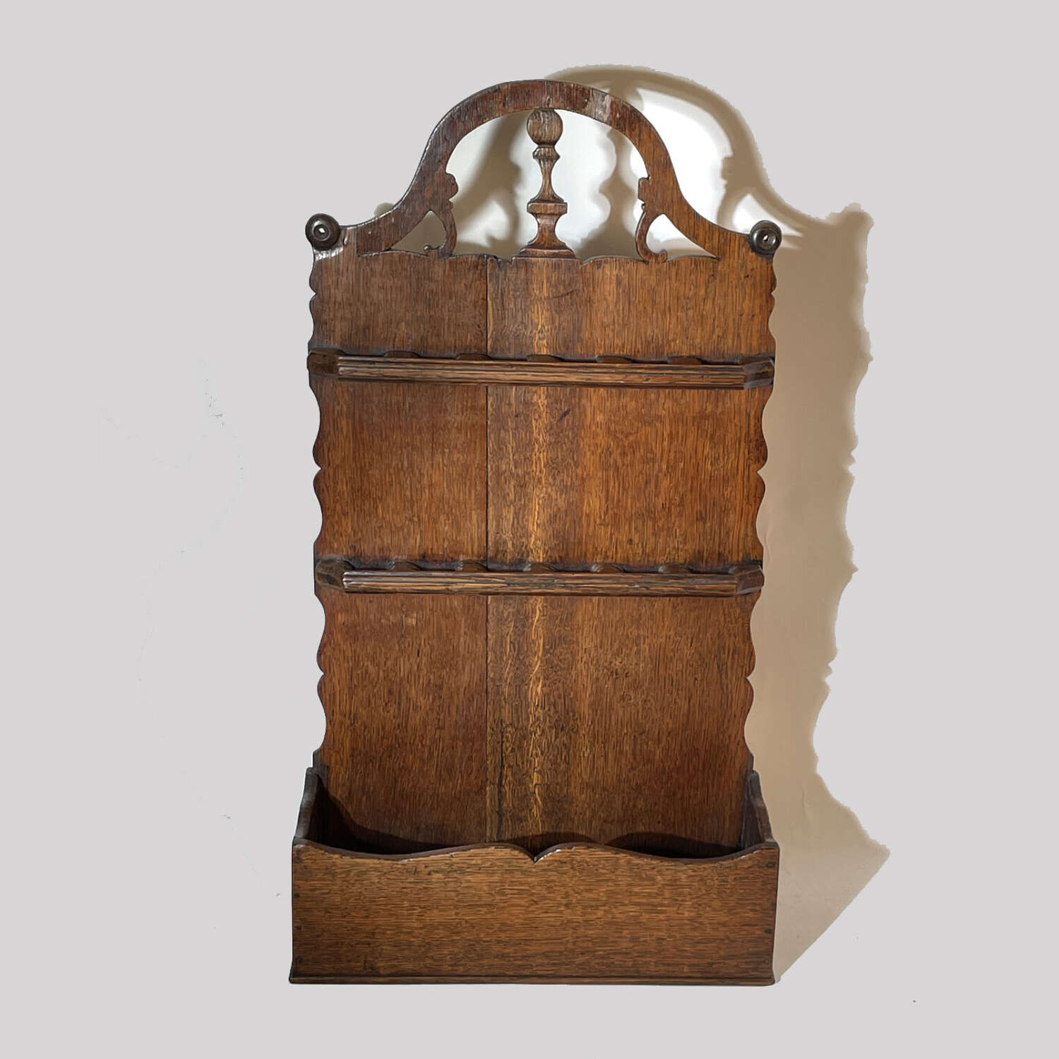 Georgian oak spoon rack