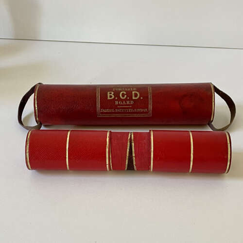 Rare Jaques portable B.C.D. 'Backgammon, Chess & Draughts' set
