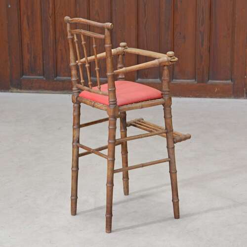 French bamboo highchair