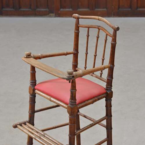 French bamboo highchair