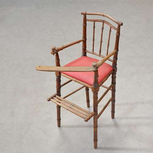 French bamboo highchair