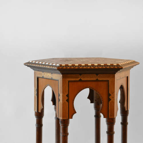Hexagonal Damascus table