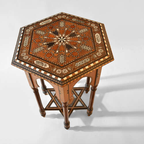 Hexagonal Damascus table